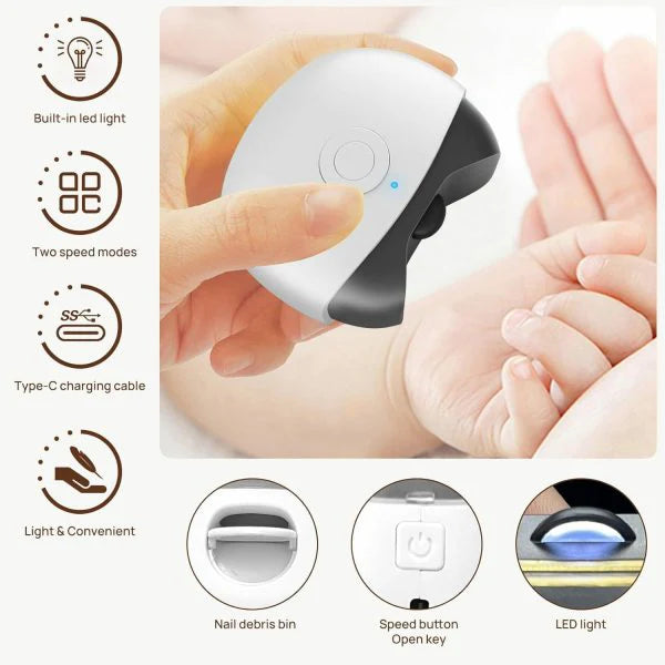 Automatic Electric Nail Clipper Trimmer For Elderly And Children Anti-splash Home Use Nail Scissors