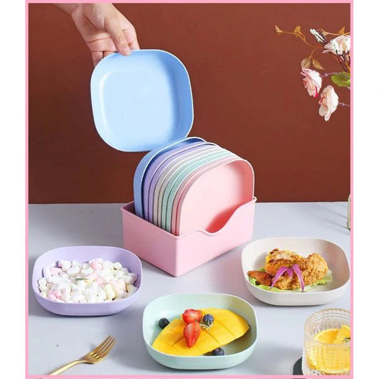 10pcs Plates Set With Holder