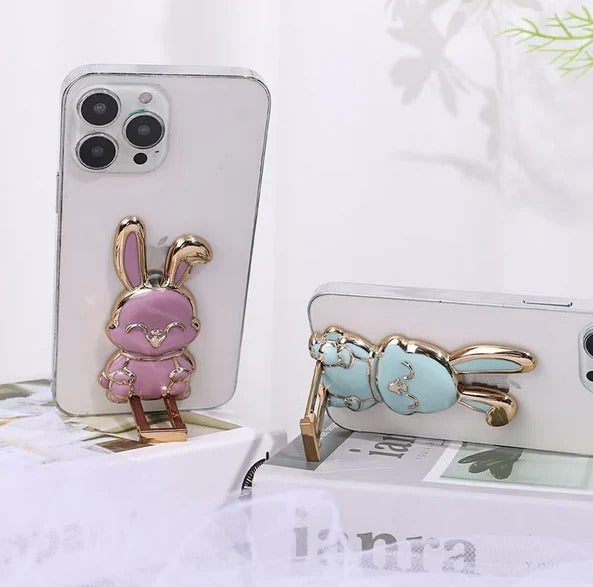 (pack Of 2) Foldable Bunny Phone Bracket 3d Cute Bunny | Rabbit | Phone Stand