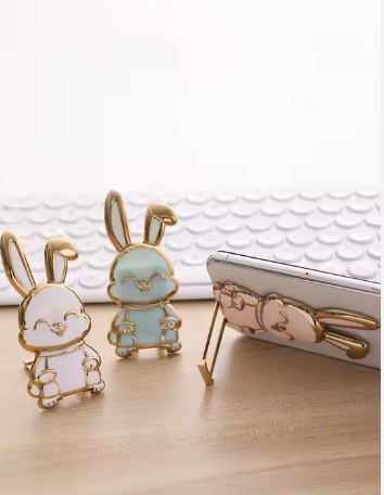 (pack Of 2) Foldable Bunny Phone Bracket 3d Cute Bunny | Rabbit | Phone Stand