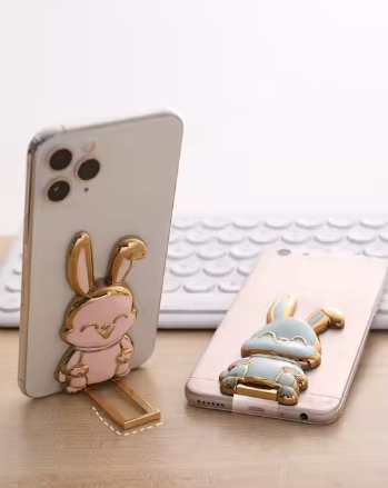 (pack Of 2) Foldable Bunny Phone Bracket 3d Cute Bunny | Rabbit | Phone Stand