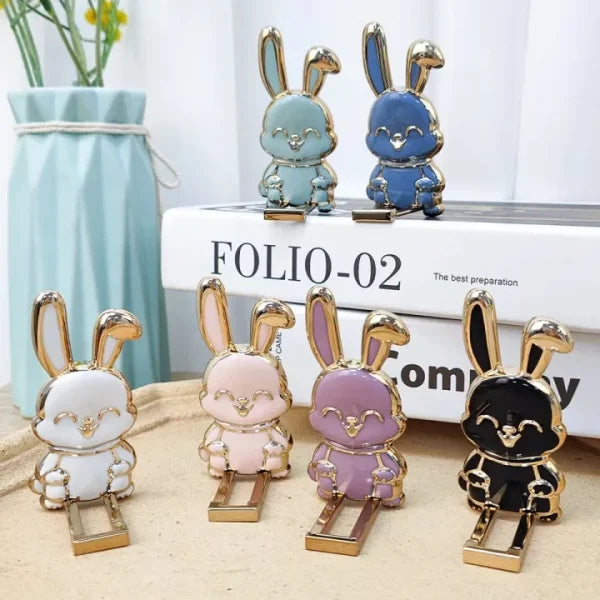 (pack Of 2) Foldable Bunny Phone Bracket 3d Cute Bunny | Rabbit | Phone Stand